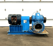 3600 GPM @ 102' TDH, Paco #3010129X504XX1942EE, 12" x 10" split case centrifugal pump, 10.9" impeller