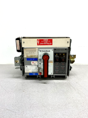 800 Amps, General Electric #TP88SSZ, Power Break Circuit Breaker, 3 Pole, 600 VAC, RMS-9 Micro Versa Trip