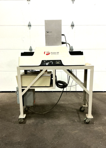 Fusion UV Systems #LC-6, benchtop conveyor UV curing unit, P-300MQ power supply, F300S lamp system, 7-3/4" x
