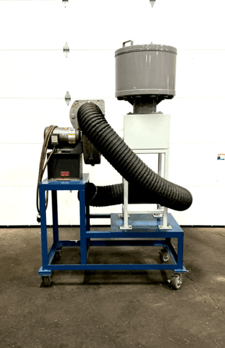 Cincinnati Fan #PB-15, portable fume collector / extractor, 5 HP, 3450 RPM, 208-230/460 V., 3 Ph., 60 Hz.