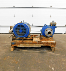 Warman #3/2-AH, slurry pump, 40 HP motor, 1780 RPM, 460 V., 3 Ph., 324T frame, TEFC, metal lined, w/ belt
