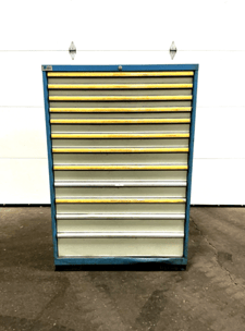 12 Drawer Lista, tool cabinet, 23" x 41" x 60", dented bottom
