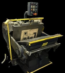 Brausse #PE202/50H, Automatic Die-Cutting & Creasing Machine, 38" x 28" bed, 5 HP, 3,183 hours, 1998