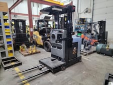 3000 lb. Toyota #6BPU15, Electric Order Picker, 48" forks, 204" lift height, 95" lowered mast, 24 Volt