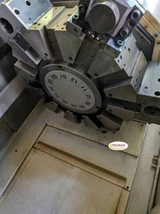 19.6" Mazak #Mega-Turn-500, CNC vertical turret lathe, Smart CNC Control, 27.56" swing, 18.19" machining