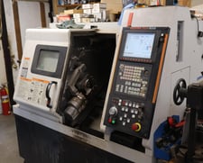Mazak #QTN-100P, CNC turning center, 21.6" swing, 6" chuck, 3-jaw, 2" bar, 11" diameter, 12.1" length, 12