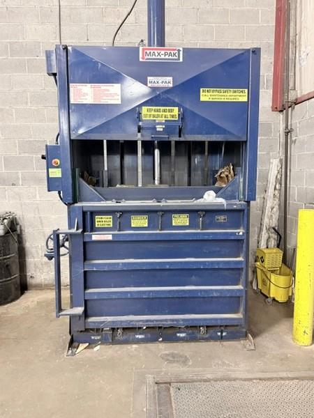60" x 30" x 48" Max-Pak #MP-60-HD, Vertical Baler, 1000 lb. bale, 54" load height, 40.9 psi platen pressure