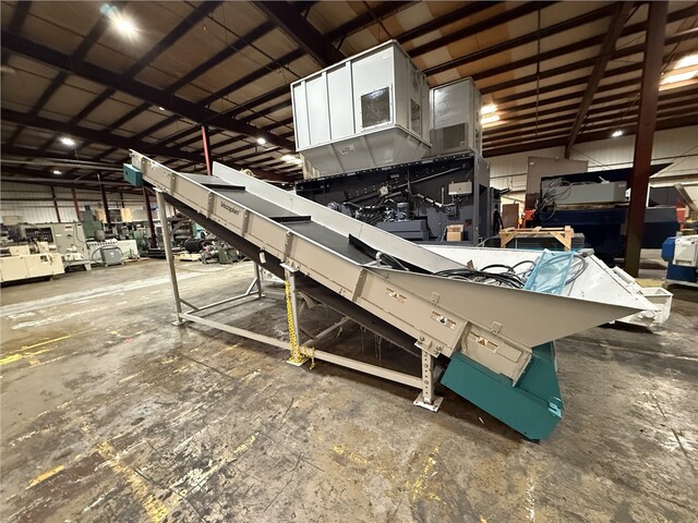 60" Wide x 22' Long Vecoplan, Cleated Conveyor, 3" High Cleats, 106" Discharge Height, 5 HP, 230/460 V., 2022