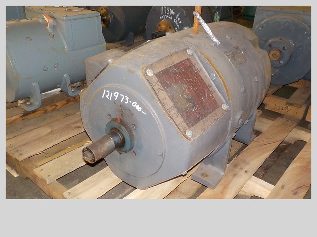 10 HP 650/2200 RPM General Electric, Frame 5CD366E501, 240 Volts, DPFG, DC Motor