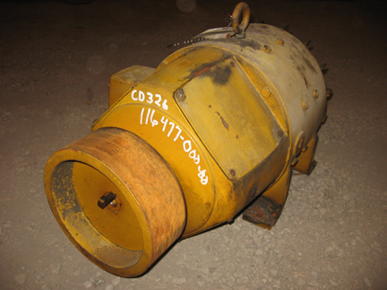 10 HP 750 RPM General Electric, Frame 326, 240 Volts, TENV, Series, DC Motor