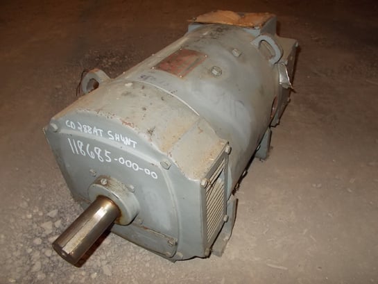 20 HP 1150/3450 RPM General Electric, Frame 288AT, 240 Volts, DPFG-BV, Shunt, DC Motor