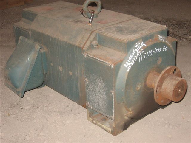 20 HP 1750 RPM Reliance, Frame 3212ATZ, 240 Volts, TENV, DC Motor