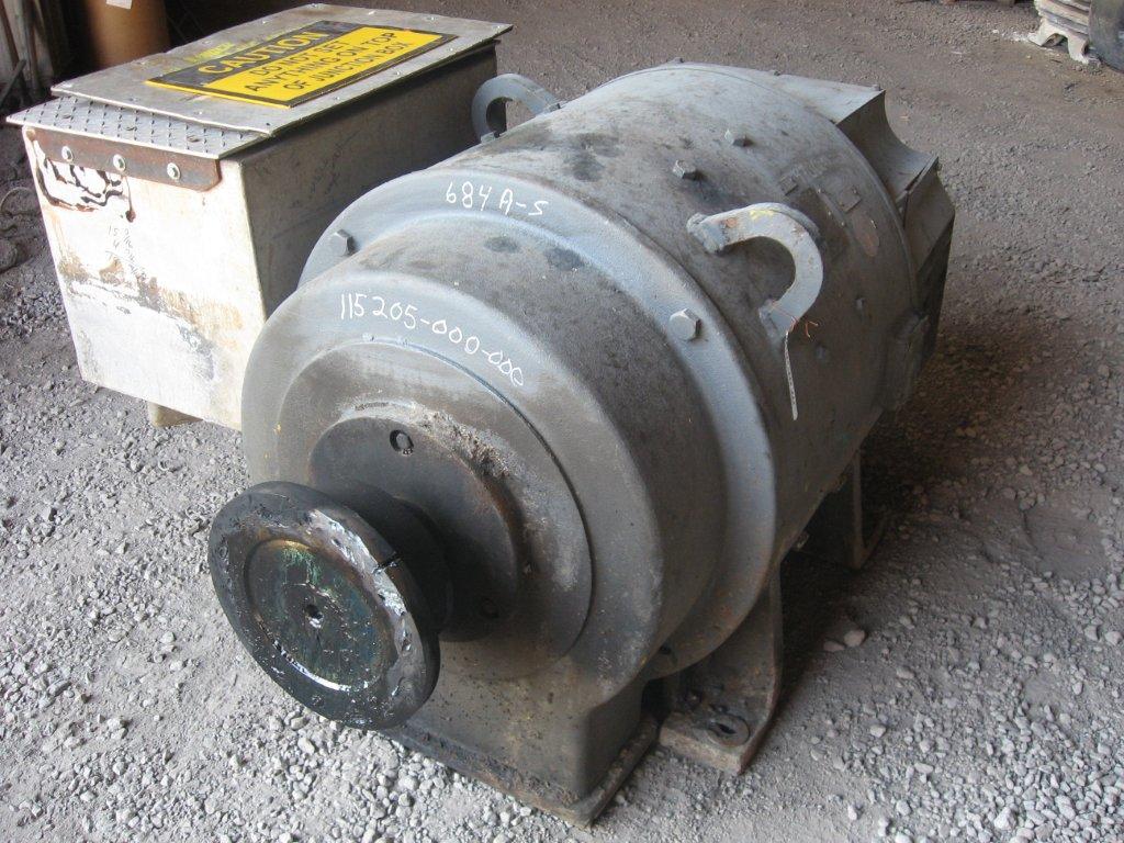 250 HP 850/1150 RPM Reliance, Frame 684A-S, 250 Volts, DC Motor