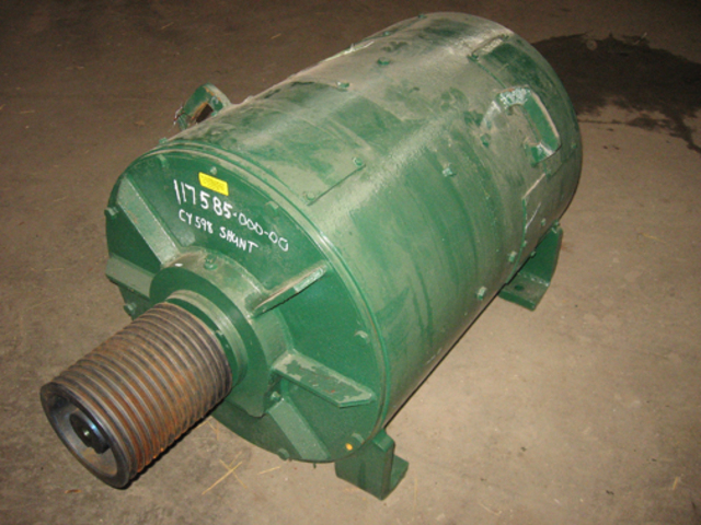 30 HP 300/1500 RPM General Electric, Frame 958, 240 Volts, DPEG, Shunt, DC Motor
