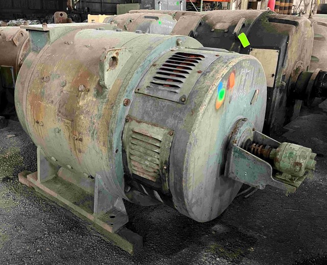 300 HP 300/1350 RPM Reliance, Frame 1980TY, 250 Volts, DP, Shunt, DC Motor