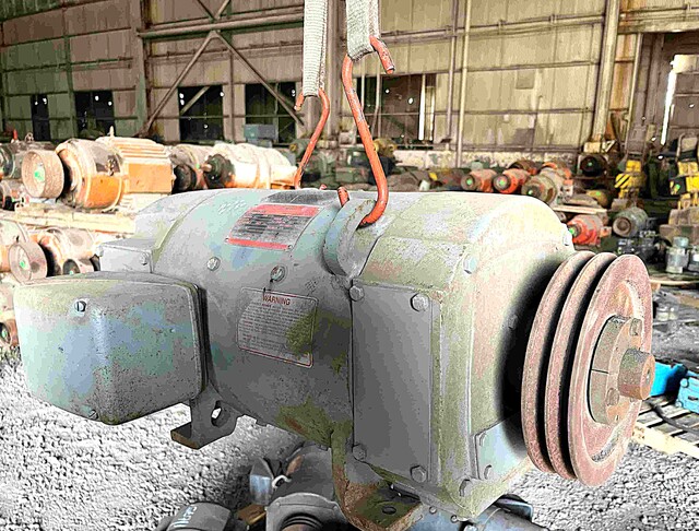 5 HP 1750 RPM General Electric, Frame CD259AT, 240 Volts, TENV, Shunt, DC Motor
