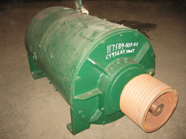 60 HP 650/1750 RPM General Electric, Frame 956AY, 240 Volts, DPFG, DC Motor