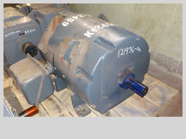 60 HP 650/1800 RPM General Electric, Frame 584E, 240 Volts, DPFG, DC Motor