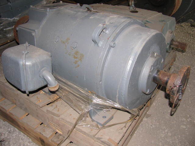 20 HP 1750 RPM General Electric, Frame CD327ATY, 240 Volts, TENV, Shunt, DC Motor, electrically OK 2