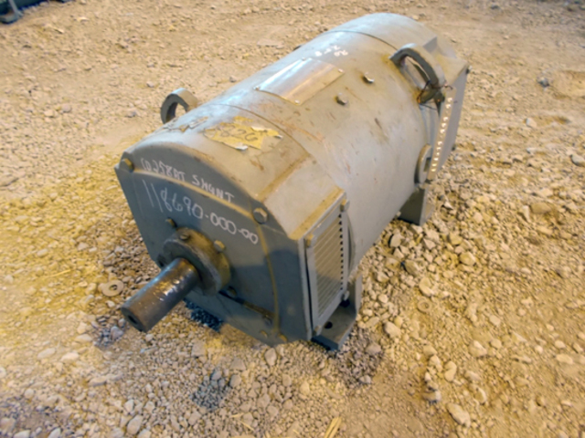 20 HP 1750/3600 RPM General Electric, Frame 258AT, 240 Volts, DPFG-BV, Shunt, DC Motor 2 available)