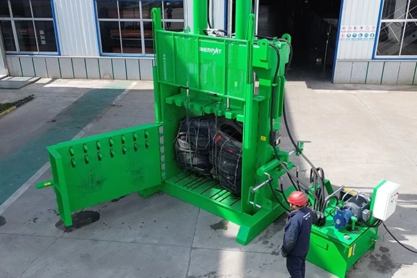 Enerpat #VB-TY2000, Vertical Scrap Tyre Balers, 180 Ton