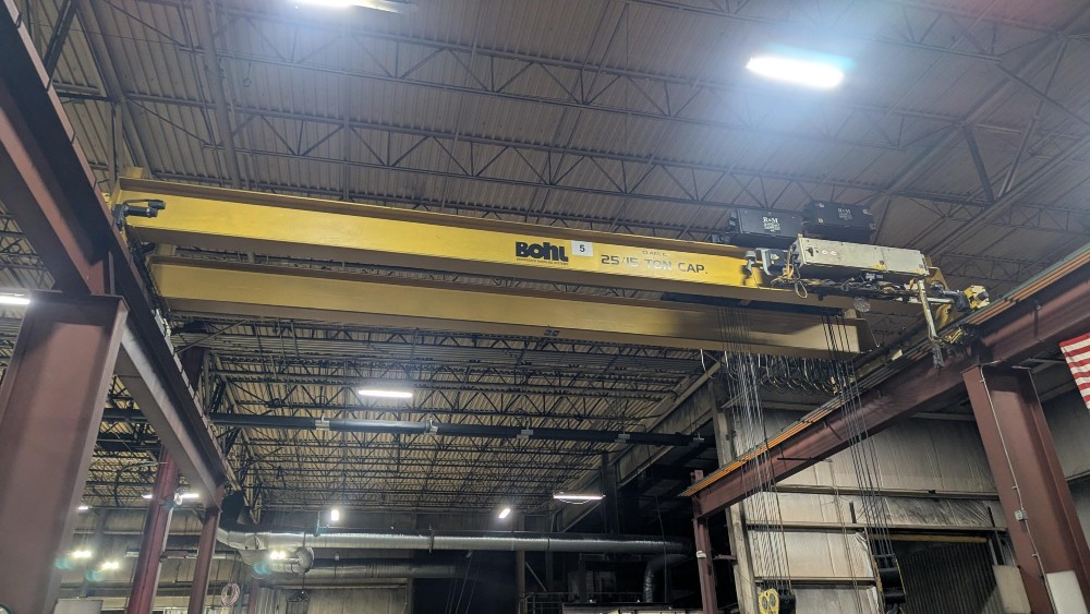 25/15 Ton, R & M, 34' 0" Span, 26' Lift, Pendant Control, VFD Bridge/Trolleys, 2012 [#2759]