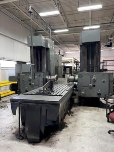 Fritz Werner #FP7V2, Duplex Production Mill, 87" X, 50" head travel, 49" x 128" table, (2) 50 HP spindles