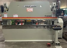 130 Ton, Accurpress #713010, CNC Hydraulic Press Brake, 10' 8" Stroke, 2-Axis, Hurco AB7/S7 Control, 1996
