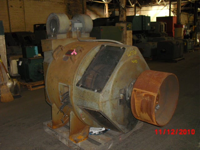300 HP 650 RPM General Electric, Frame 6453, DPFVBB, 500 VA
