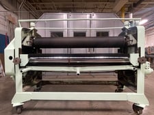 Black Brother s Glue Spreader, Double Roll, Hand Wheel Adjustment, on Casters