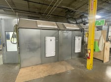 Std Tools & Equip #STDESV-14926, Enclosed Spray Booth, 15' x 30', Lighting, Ventilation, Paint Mixers & Guns