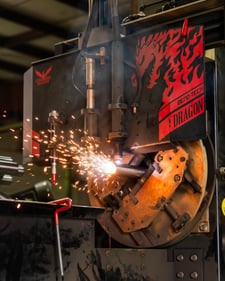 Bend-Tech #Dragon-A400, CNC tube & pipe plasma cutter, 24' capacity, 6" outside dimension, Hypertherm