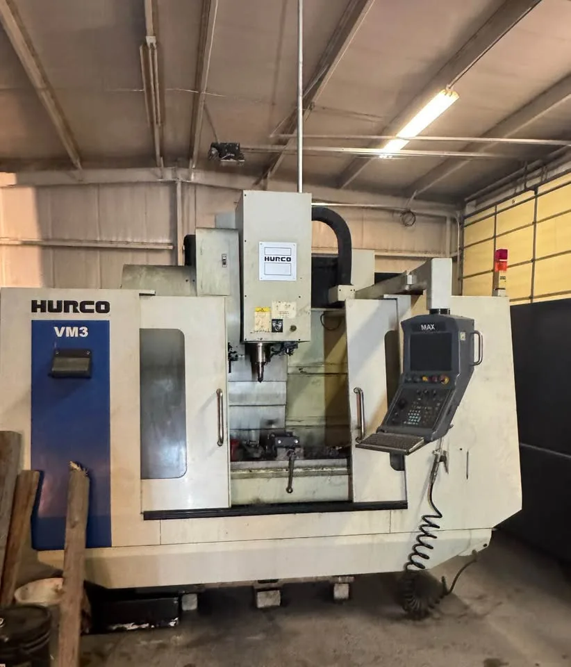 Hurco #VM3, CNC Vertical Machining Center, 50" X, 18" Y, 18" Z, 20 HP, 8000 RPM, CAT 40, 20 automatic tool