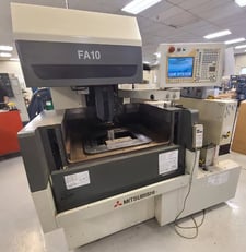 Mitsubishi #FA10, Wire Electrical Discharge Machine, 13.8" X, 9.8" Y, 8.6" Z, 1.25" x 1.25" U/V, .006"-.012"