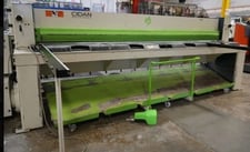 9 gauge x 10' Cidan #EVO-DUO-30, squaring shear, 122" overall, 39.5" Back Gauge, 8 HP, 28 SPM, 2015