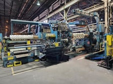 30,000 Lb. Stamco, Turret Uncoiler, 54" width, 72" outside dimensions, 16"-24" ID, 60" Mandrel Face, R-L