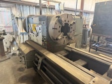 39" x 84" DeMoor #39X84, Hollow Spindle Lathe, 26" swing over cross slide, 9-1/2" spindle bore, 80-500 RPM
