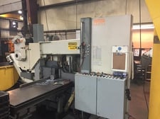 20.5" x 20.5" Kasto #HBA-520AU, horizontal double column band saw, 285" x 2" x .050" blade, 55-410 FPM, 7.5