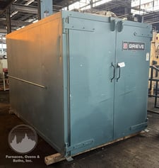 60" width x 72" H x 96" L Grieve Corporation #B3-500, electric walk-in oven, 500°F, Vacuum Ports