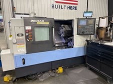 Daewoo Doosan #Puma-300C, CNC lathe, 22.4" swing, 12" chuck, 27.8" centers, 4" bar, 4.5" bore, 15.7"