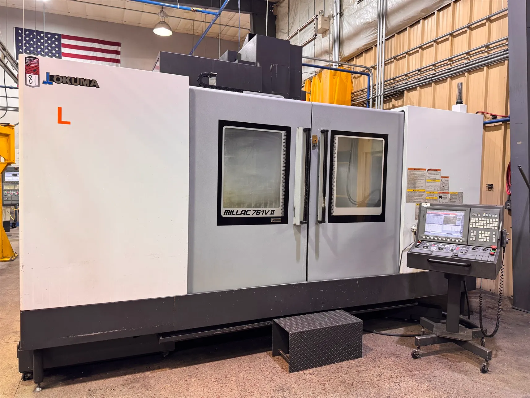 Okuma #Millac-761VII, CNC vertical machining center, 36 automatic tool changer, 60.6" X, 29.9" Y, 25.9" Z