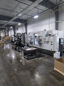 Haas #EC-400, CNC horizontal machining center, 50 automatic tool changer, 22" X, 25" Y, 22" Z, 15000 RPM