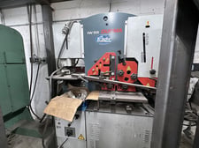 4.7" x 4.7" x .39" Durma #IW-55/10, hydraulic ironworker, 55 ton, 9.8" throat, 2.4" stroke, 37 SPM, 2018