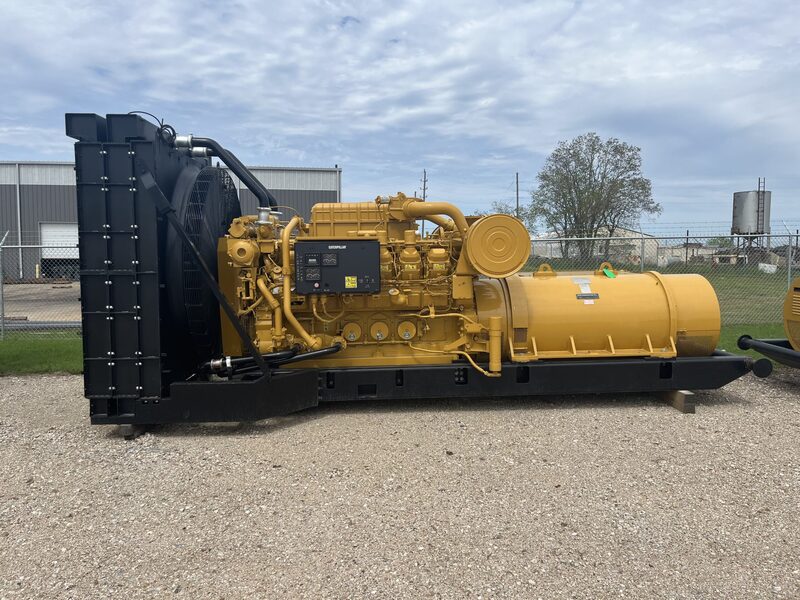1365 KW Caterpillar #3512C, diesel generator set, 346/600 Volts, 3-phase, 1476 HP @ 1200 RPM, Tier 2, rblt.