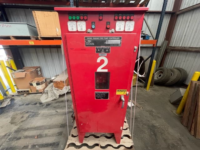 Metron #FD2-AFKS, fire pump controller, S/N FD-9519101-01, like new