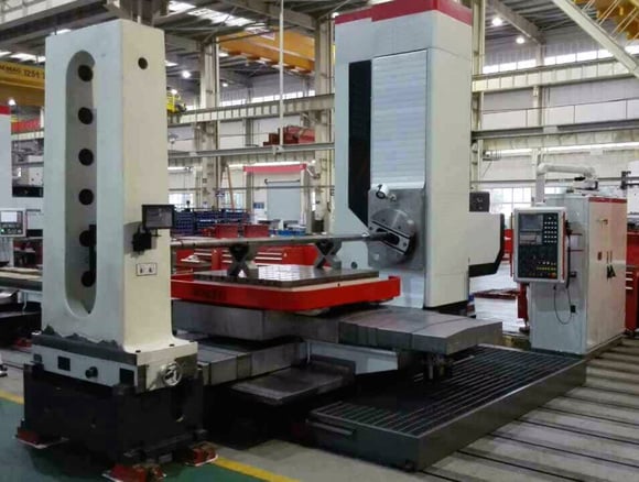 4.33" Kunming #R-4, CNC Horizontal Boring Mill, 70.8" X, 55.1" Y, 63" Z, 49.2" x 55.1" rotary table, 20 HP