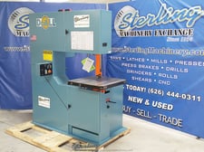 36" x 13" DoAll #3613-V3, manual, 30-5500 FPM, vari-frequency AC inverter vert.contour, 3 HP, 26" x 26"