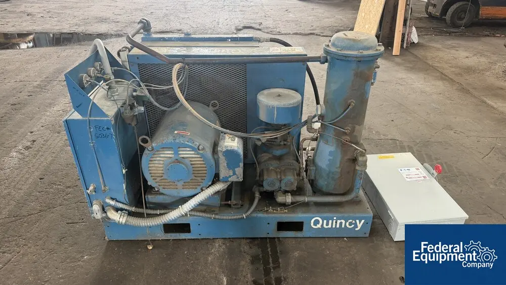 Quincy #QSBB50, Rotary Screw Air Compressor, 30 HP, air cooled