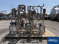 Alfa Laval Temperature Control Skid, Stainless Steel, w/ 18.4 sq.ft heat exchanger (2 available)