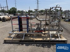 Alfa Laval Temperature Control Skid, Stainless Steel, w/ 144.5 sq.ft heat exchanger (2 available)